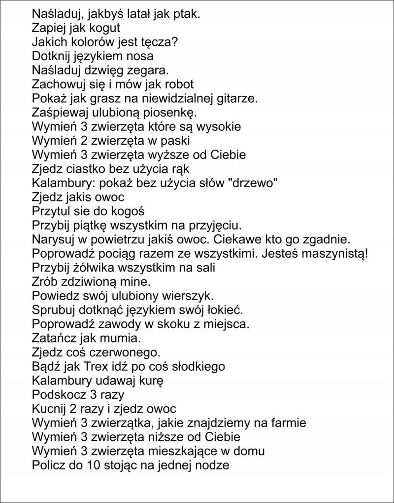 Atrakcje na przyjęcie komunijne