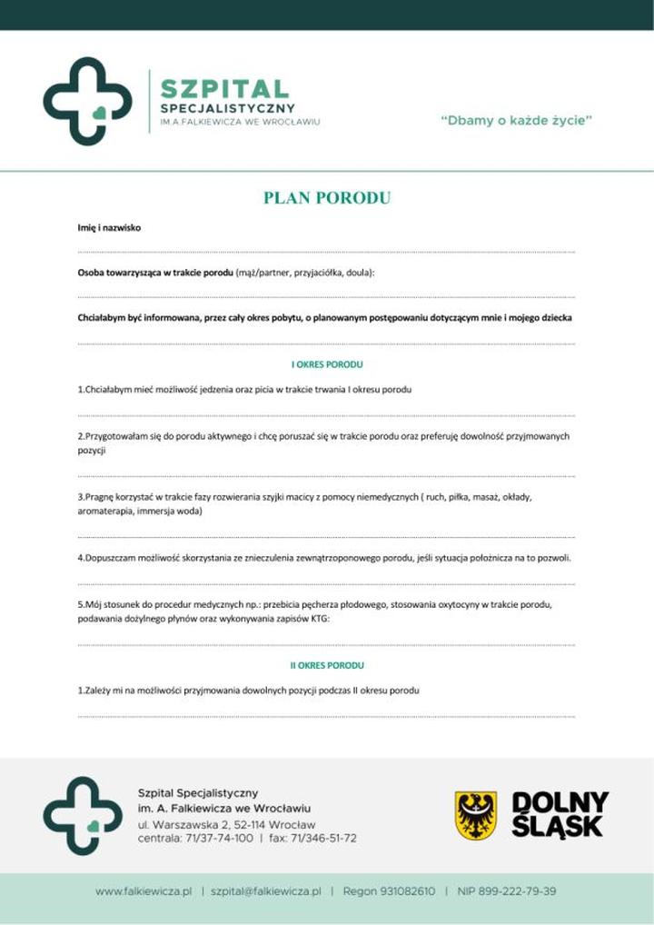 Plan porodu krok po kroku