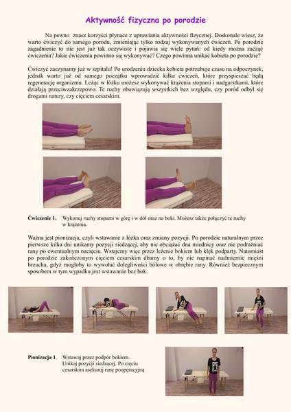 Ćwiczenia po porodzie